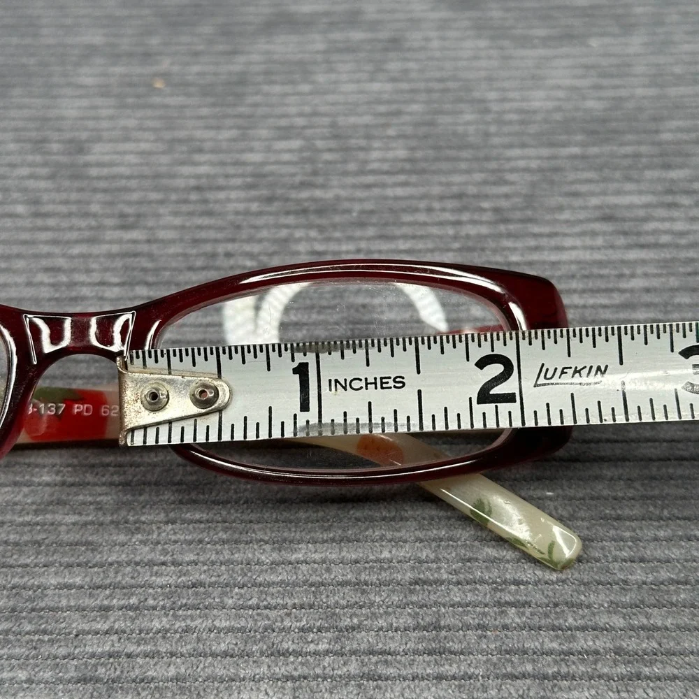 Foster Grant Summers WIN Red Strawberry Print Reading Y2K Glasses +1.25 PL1014